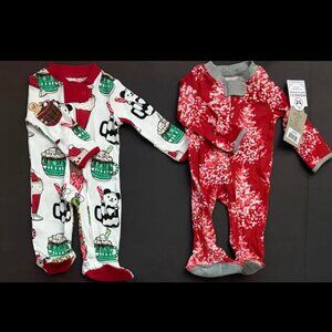 NWT/NWOT (NB) 2 Honest Company 100% Organic Cotton Sleepers with Feet Infant